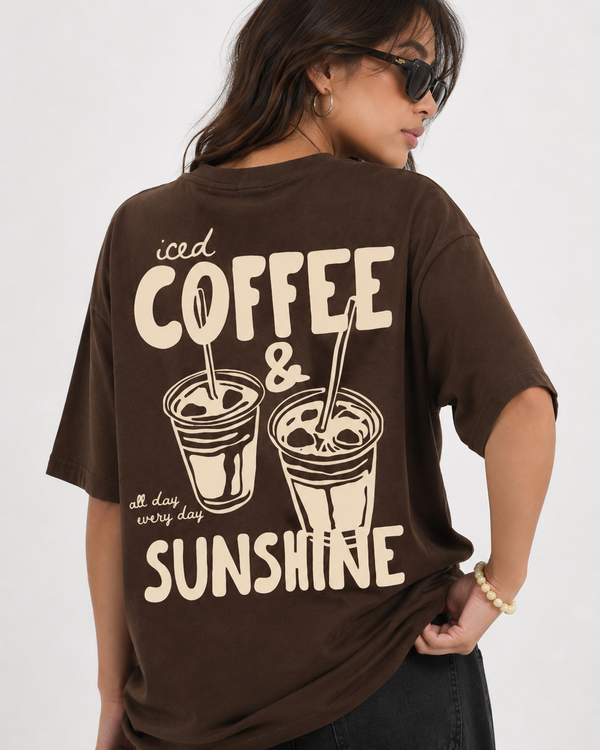 ICED COFFEE & SUNSHINE GRAPHIC TEE