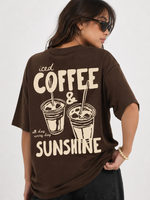 ICED COFFEE & SUNSHINE GRAPHIC TEE