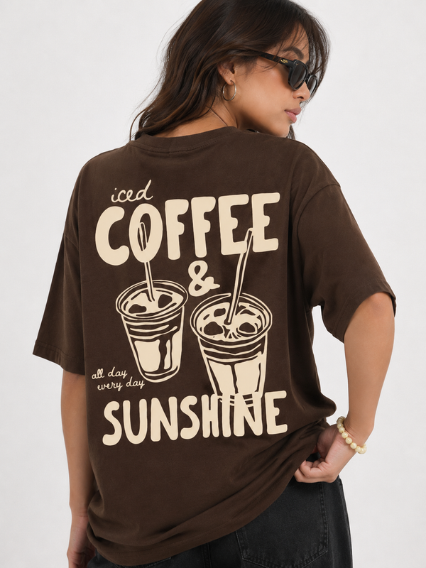 ICED COFFEE & SUNSHINE GRAPHIC TEE