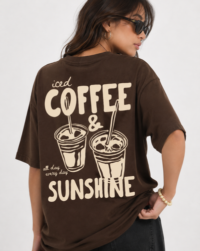ICED COFFEE & SUNSHINE GRAPHIC TEE
