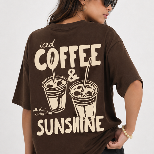 ICED COFFEE & SUNSHINE GRAPHIC TEE